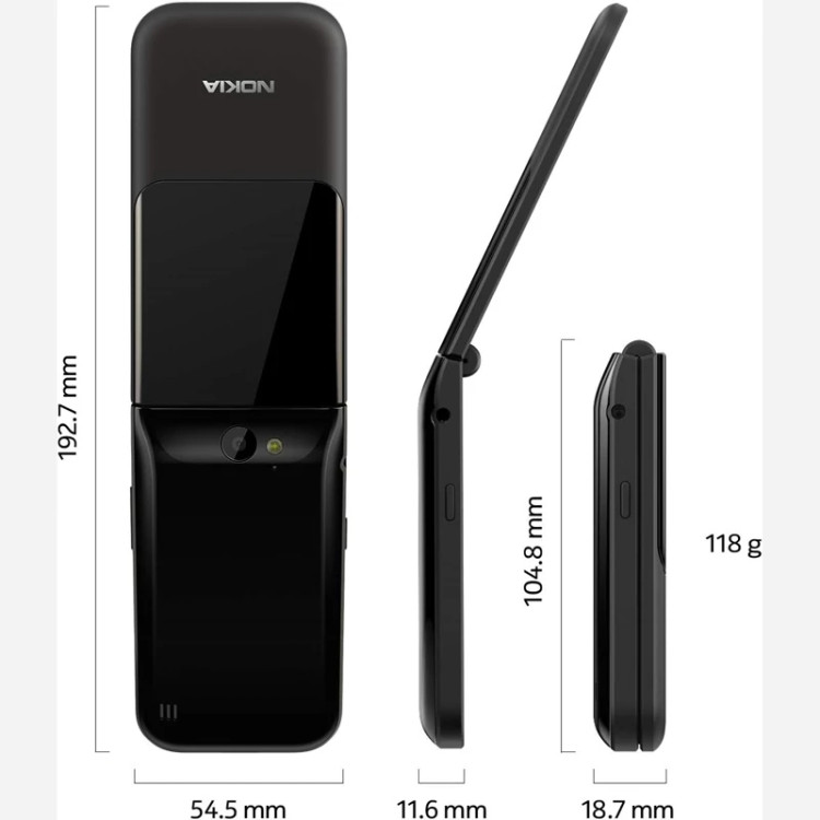 گوشی طرح نوکیا 2720 Flip | Nokia 2720 Flip 4 MB / 4 MB